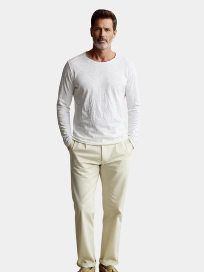 T-shirt herre | Vintage long sleeve t-shirt med rund hals