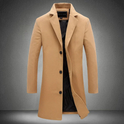 Álvaro | Abrigo largo entallado de estilo business para hombre