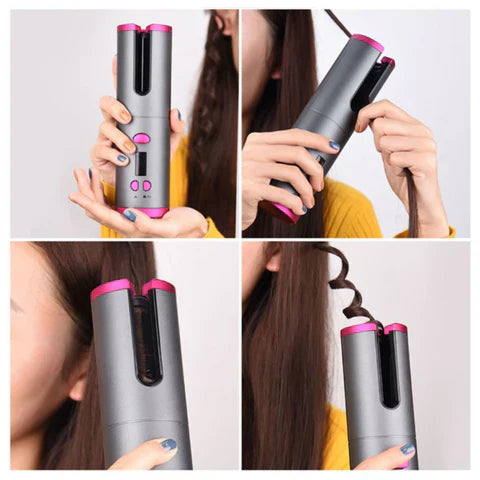 Luxora Cordless Hair Curler Automatic Curling Tool - Portable And Rechargeable