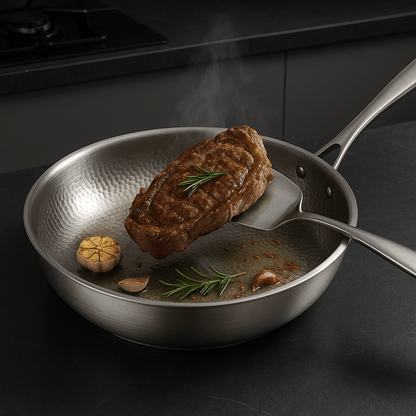 TITAN-PREMIUM PAN – Hochwertige Titanpfanne ohne Beschichtung für alle Herdarten