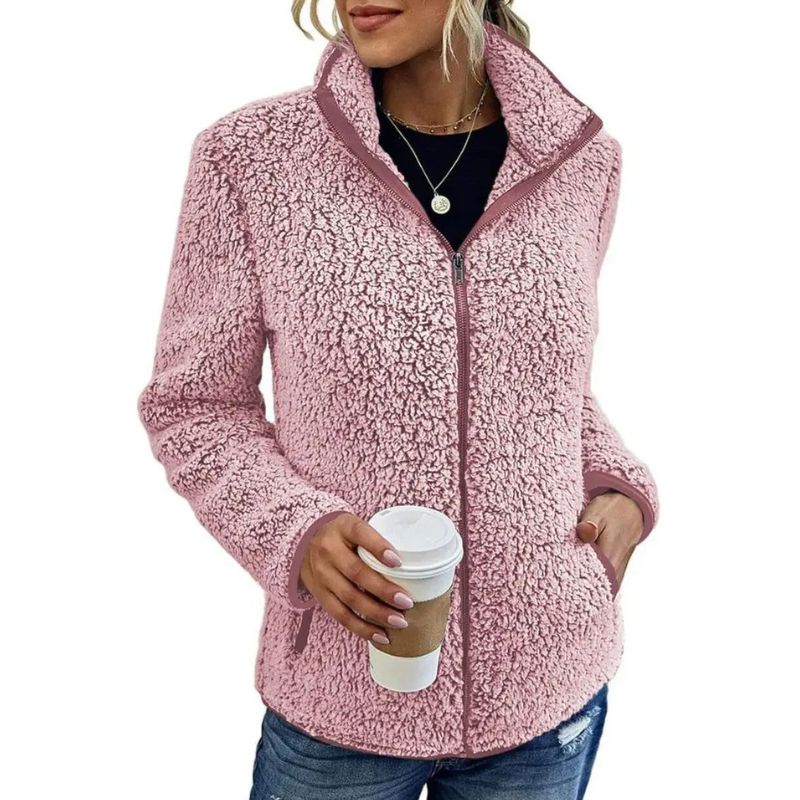 Kerina | Zachte fleecejas voor dames – Warme casual jas voor buiten