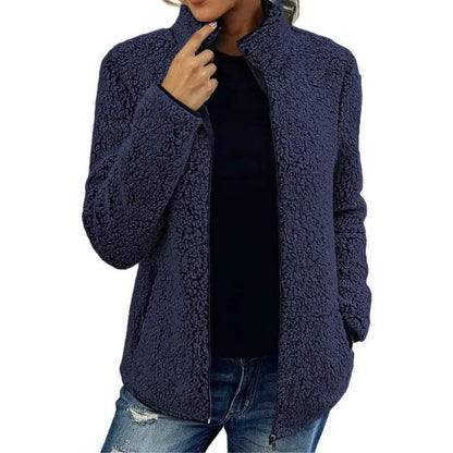 Kerina | Zachte fleecejas voor dames – Warme casual jas voor buiten