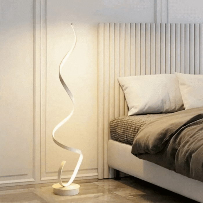 Istanbul – LED-Spiral-Stehleuchte dimmbar 130 cm – modern & elegant