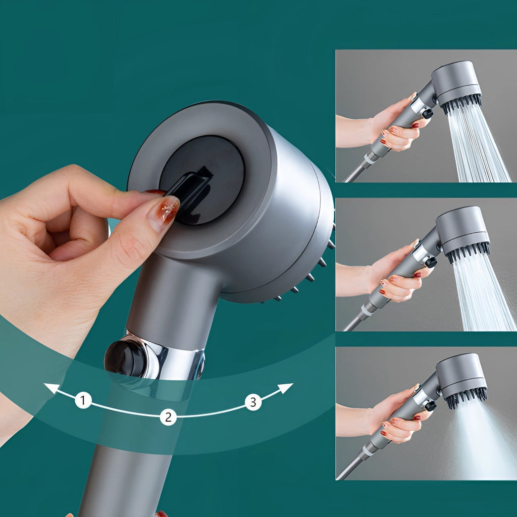 PowerShower – Højtryksbruser med Justerbar Vandstrøm til Spa-Lignende Oplevelse