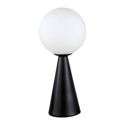 Table Lamp with Glass Globe Postmodern Style | Veliora