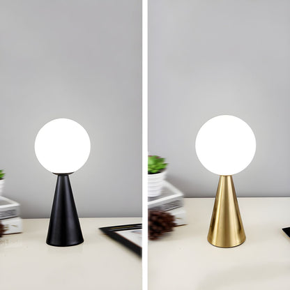 Table Lamp with Glass Globe Postmodern Style | Veliora