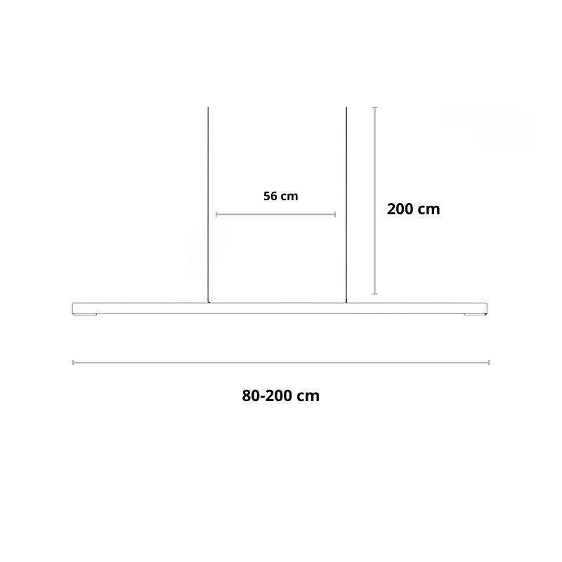 LED Hängelampe Esstisch Linear Schwarz, Pendelleuchte Dimmbar 120–200 cm