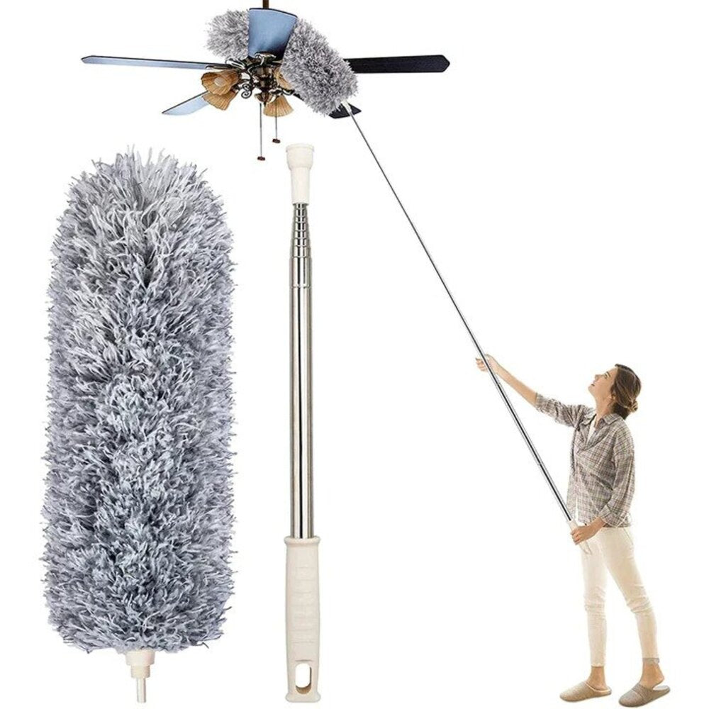 Teleskopischer Staubwedel - 5 Meter Reichweite und waschbar