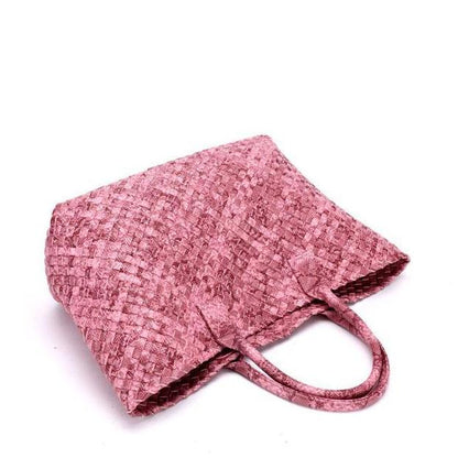 Tezza | Stylische Einkaufstasche mit Serpentinendruck