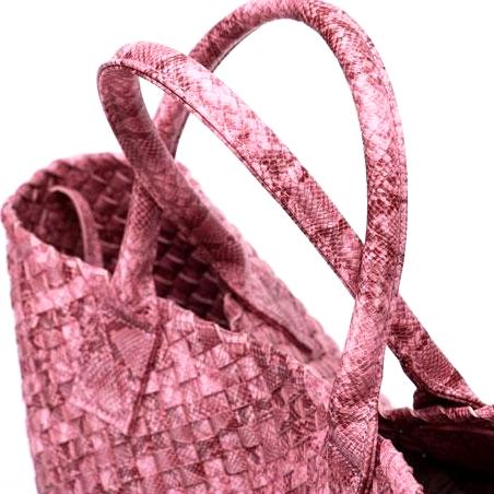 Tezza | Stylische Einkaufstasche mit Serpentinendruck