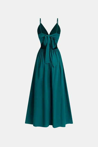 Thalina – Front Twist Keyhole Long Dress