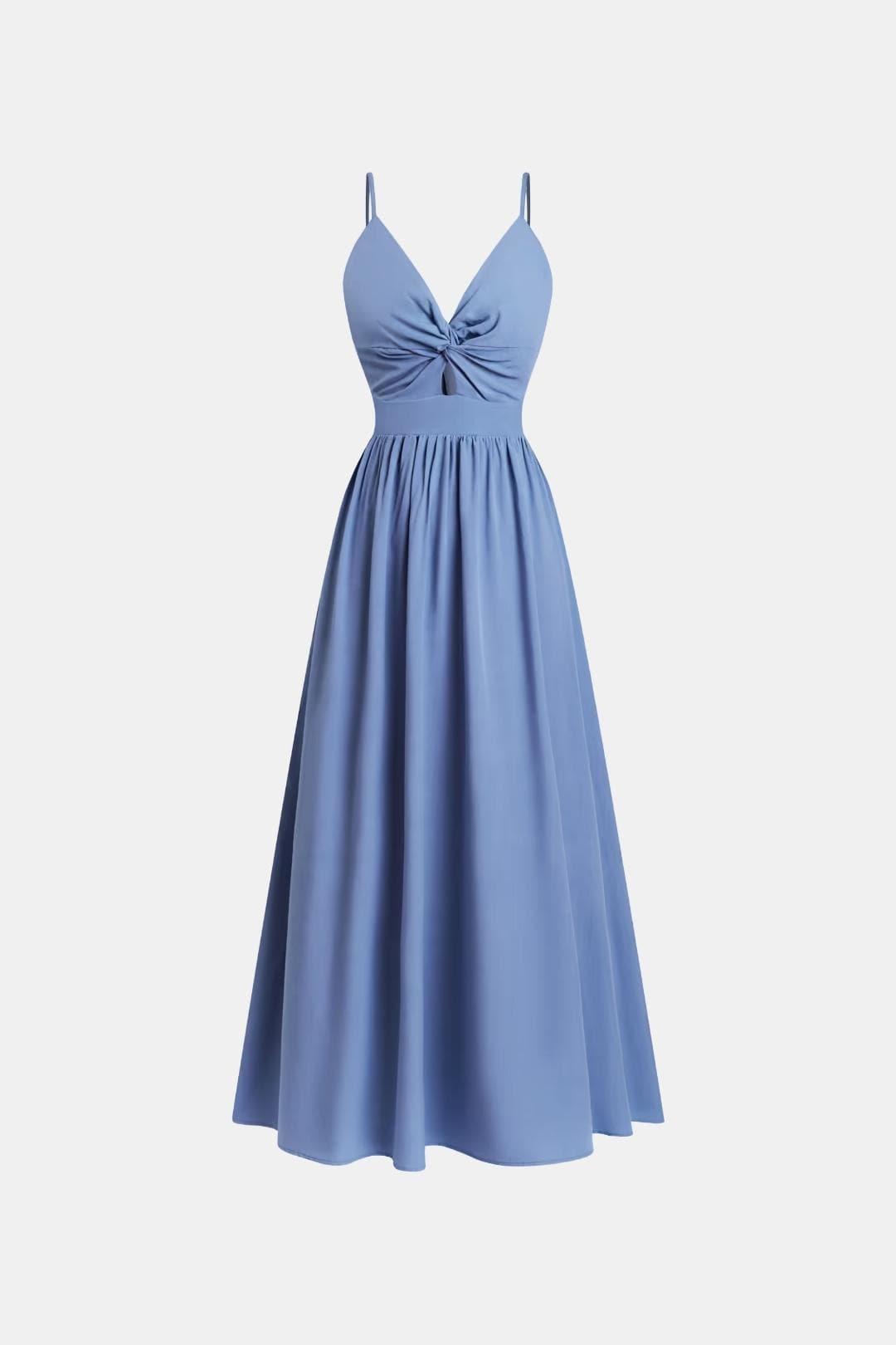Thalina – Front Twist Keyhole Long Dress