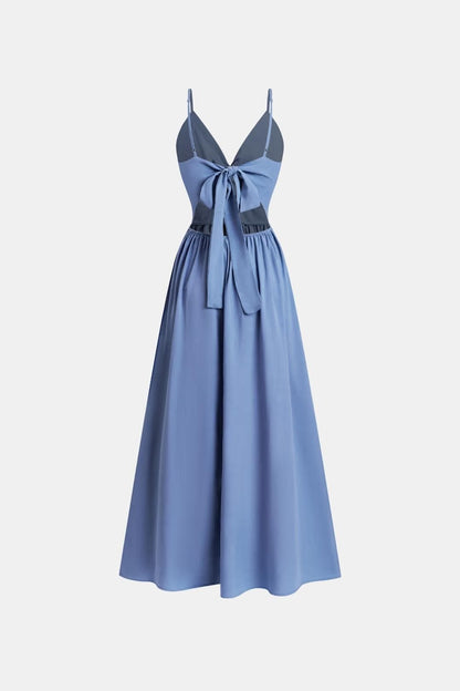 Thalina – Front Twist Keyhole Long Dress