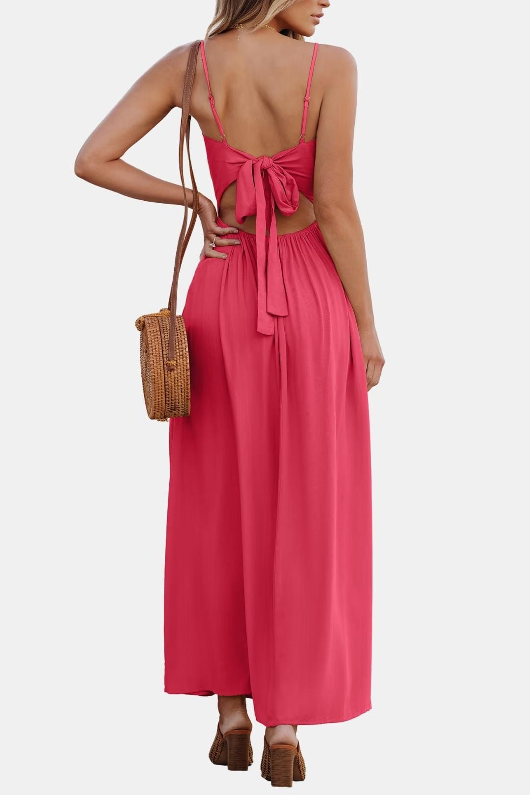 Thalina – Front Twist Keyhole Long Dress