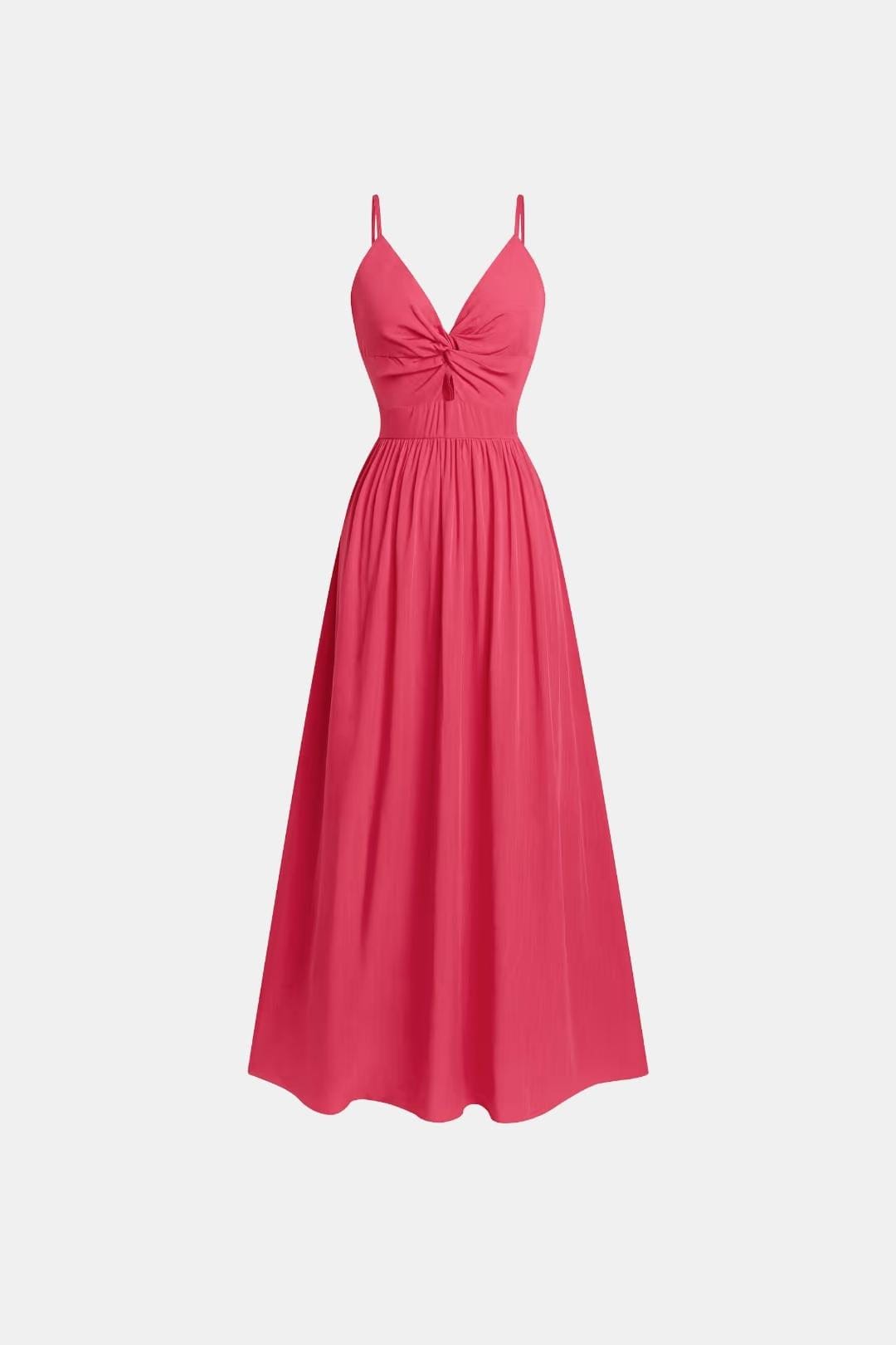 Thalina – Front Twist Keyhole Long Dress