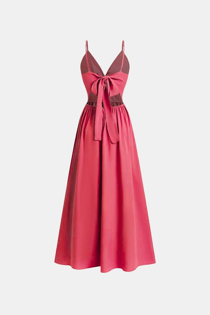 Thalina – Front Twist Keyhole Long Dress