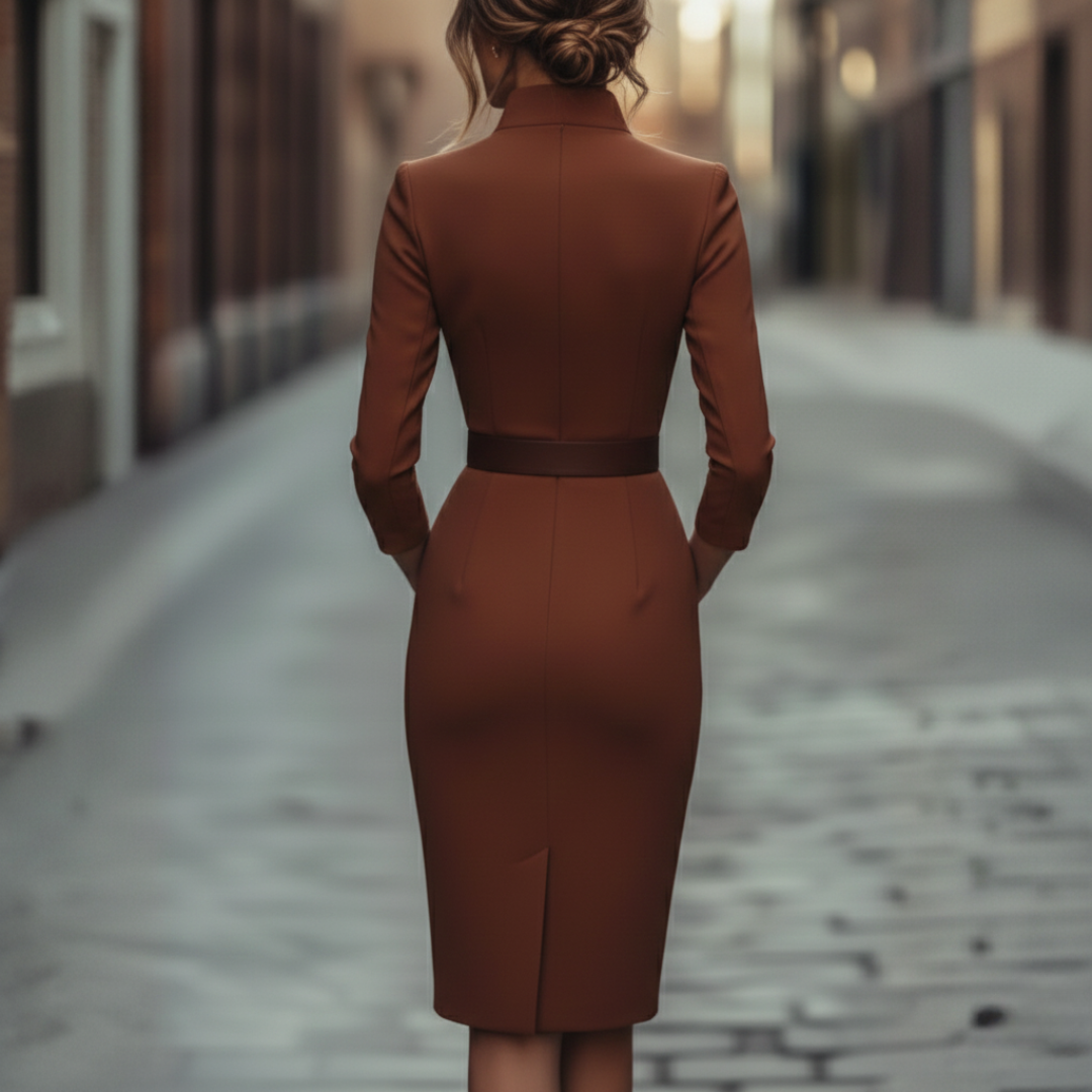 The Valeria | Abito midi con cintura