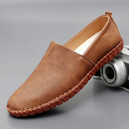 Maksymilian | Skórzane loafersy Santorini