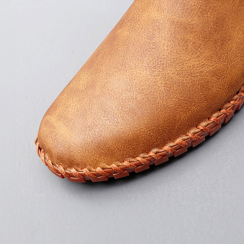 Maksymilian | Skórzane loafersy Santorini