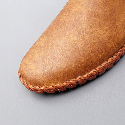 Maksymilian | Skórzane loafersy Santorini