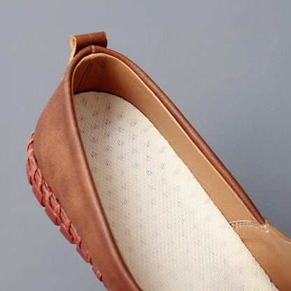 Maksymilian | Skórzane loafersy Santorini
