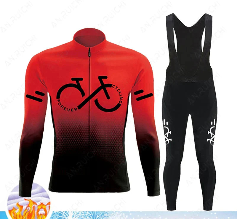Thermo Radtrikot Set Winter | Warm, Winddicht, Atmungsaktiv
