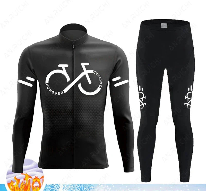 Thermo Radtrikot Set Winter | Warm, Winddicht, Atmungsaktiv