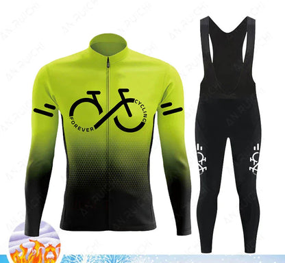 Thermo Radtrikot Set Winter | Warm, Winddicht, Atmungsaktiv