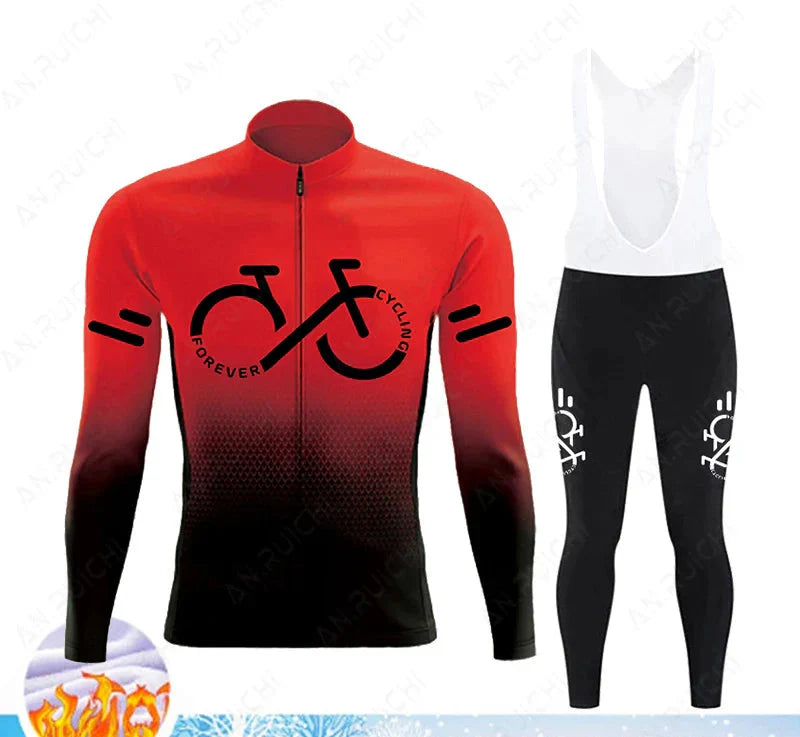 Thermo Radtrikot Set Winter | Warm, Winddicht, Atmungsaktiv