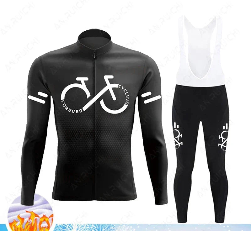 Thermo Radtrikot Set Winter | Warm, Winddicht, Atmungsaktiv