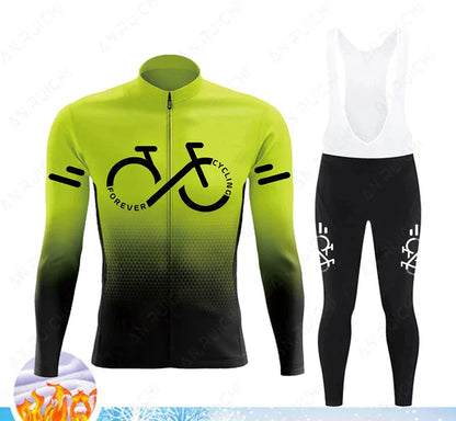 Thermo Radtrikot Set Winter | Warm, Winddicht, Atmungsaktiv