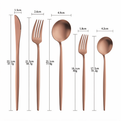 Roviano – RVS Bestekset 4 Delig Boxset