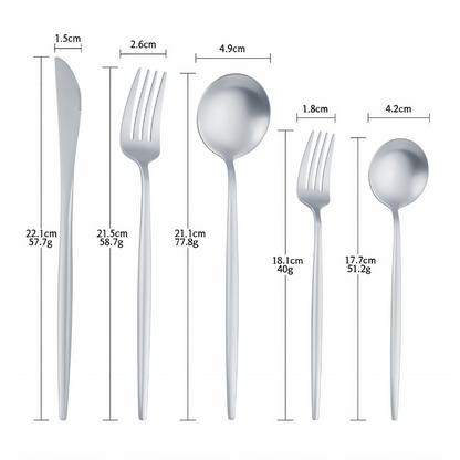 Roviano – RVS Bestekset 4 Delig Boxset