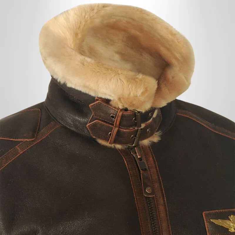Thomas™ | Exclusief pilotenjack met bontkraag 3