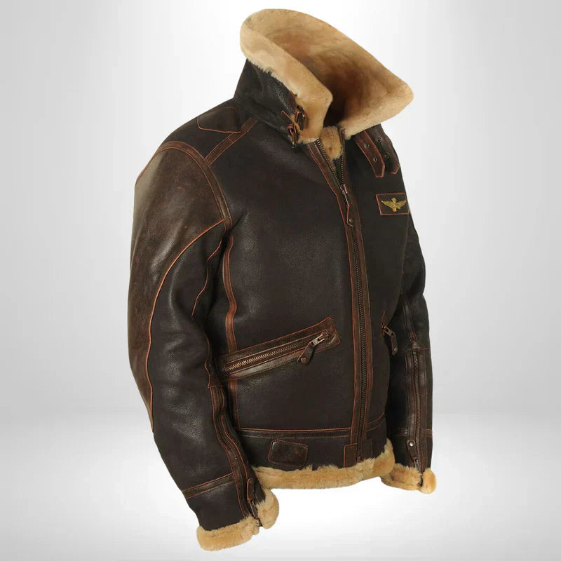 Thomas™ | Exclusief pilotenjack met bontkraag 5