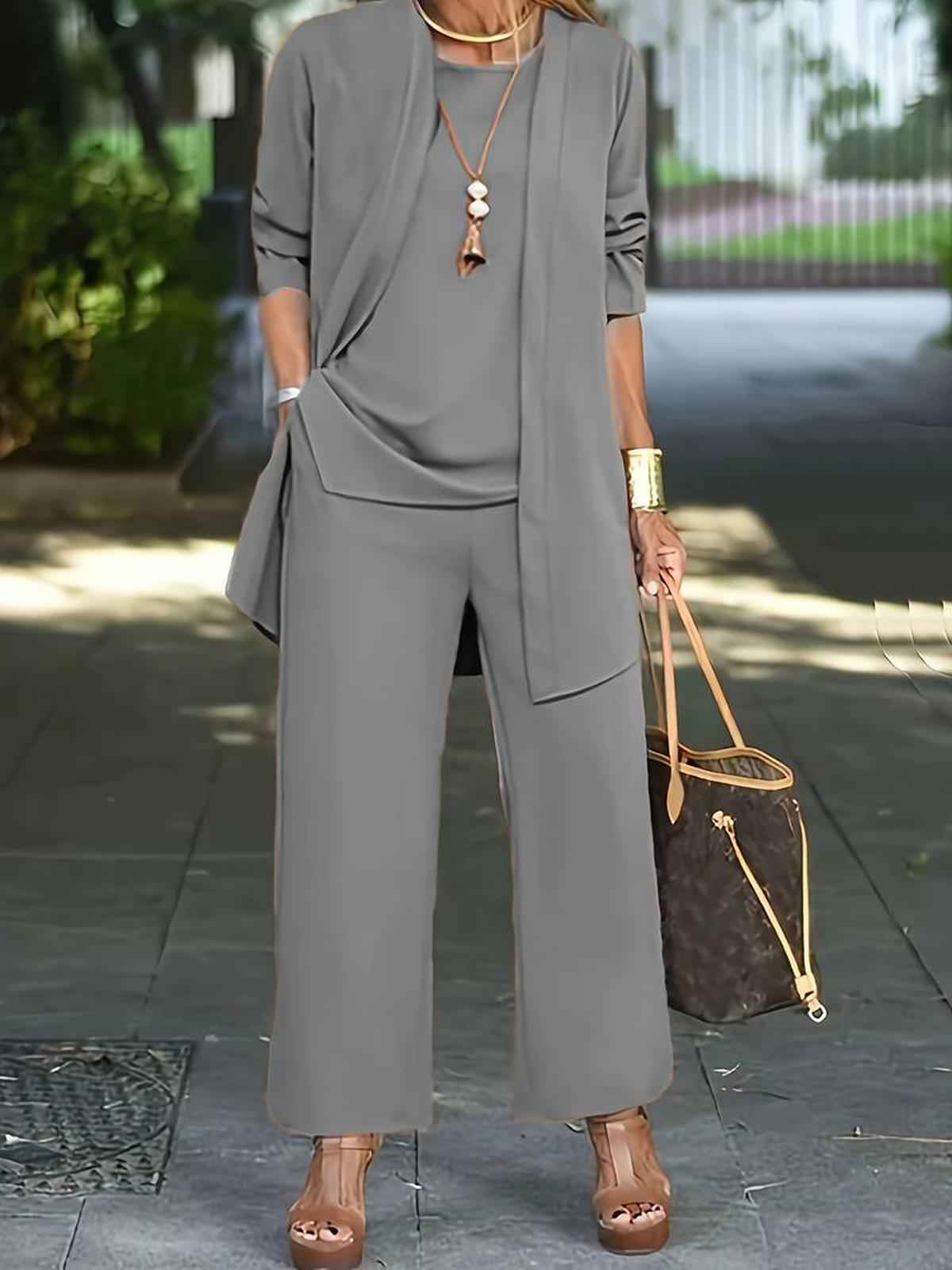 Bequeme Damen-Bermuda-Set Bethany | 3-teiliges Komfort-Outfit
