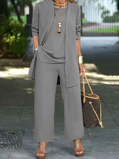 Bequeme Damen-Bermuda-Set Bethany | 3-teiliges Komfort-Outfit