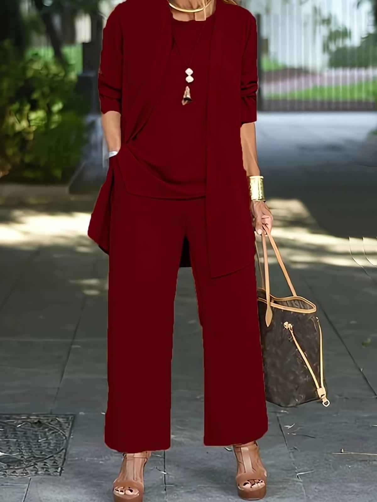Bequeme Damen-Bermuda-Set Bethany | 3-teiliges Komfort-Outfit