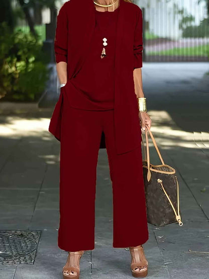 Bequeme Damen-Bermuda-Set Bethany | 3-teiliges Komfort-Outfit