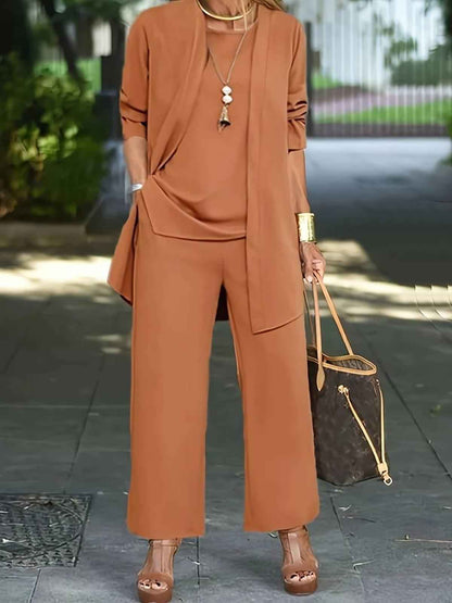 Bequeme Damen-Bermuda-Set Bethany | 3-teiliges Komfort-Outfit