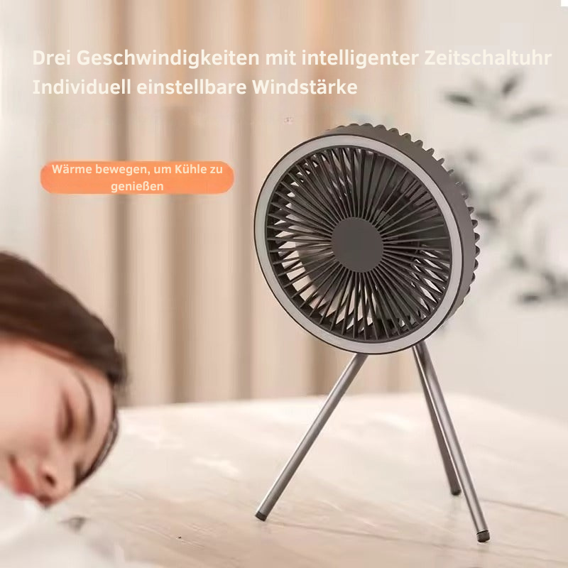Tragbarer Ventilator All-in-One | Leistungsstark, kompakt und wiederaufladbar