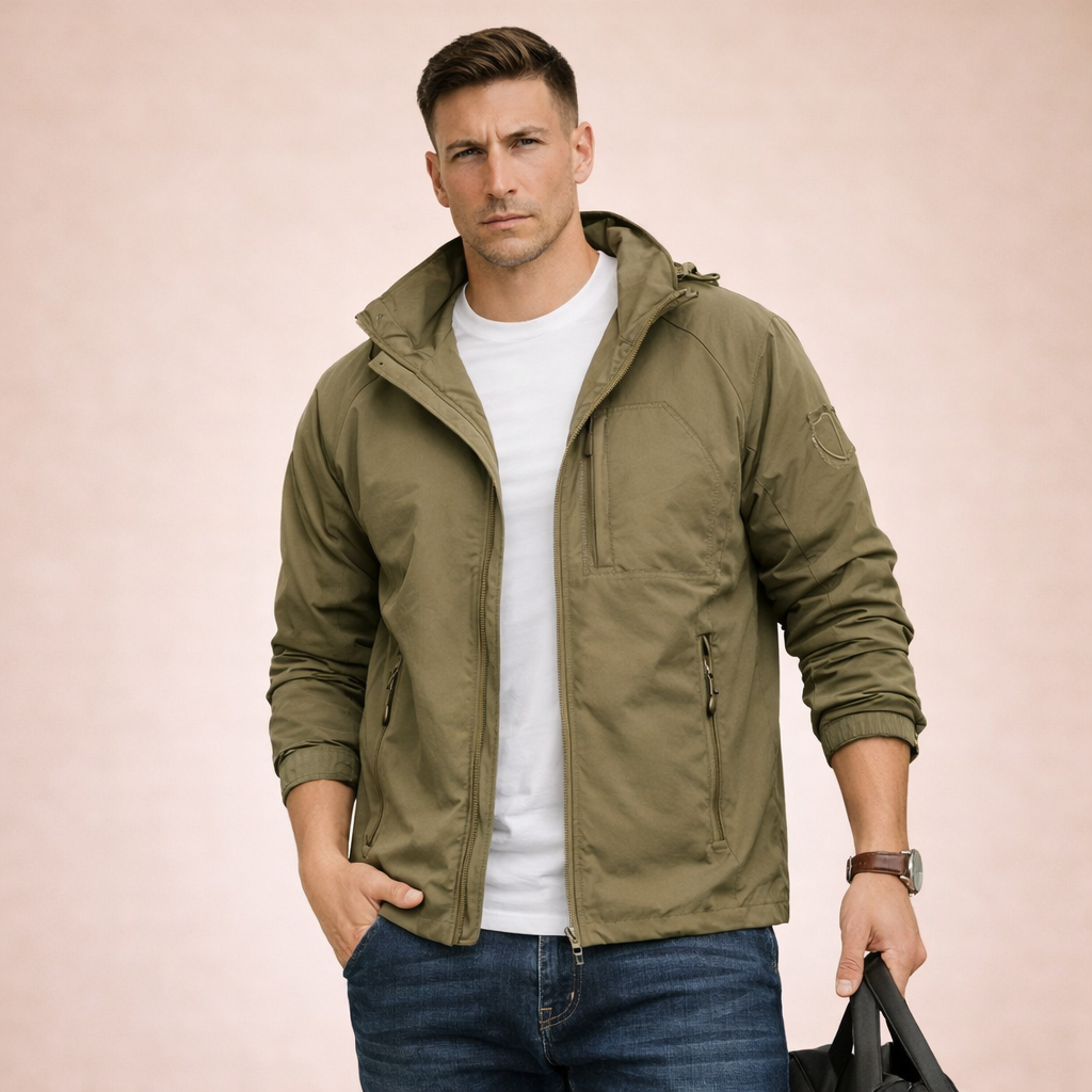 Leichte Übergangsjacke Herren Regular Fit Freizeit