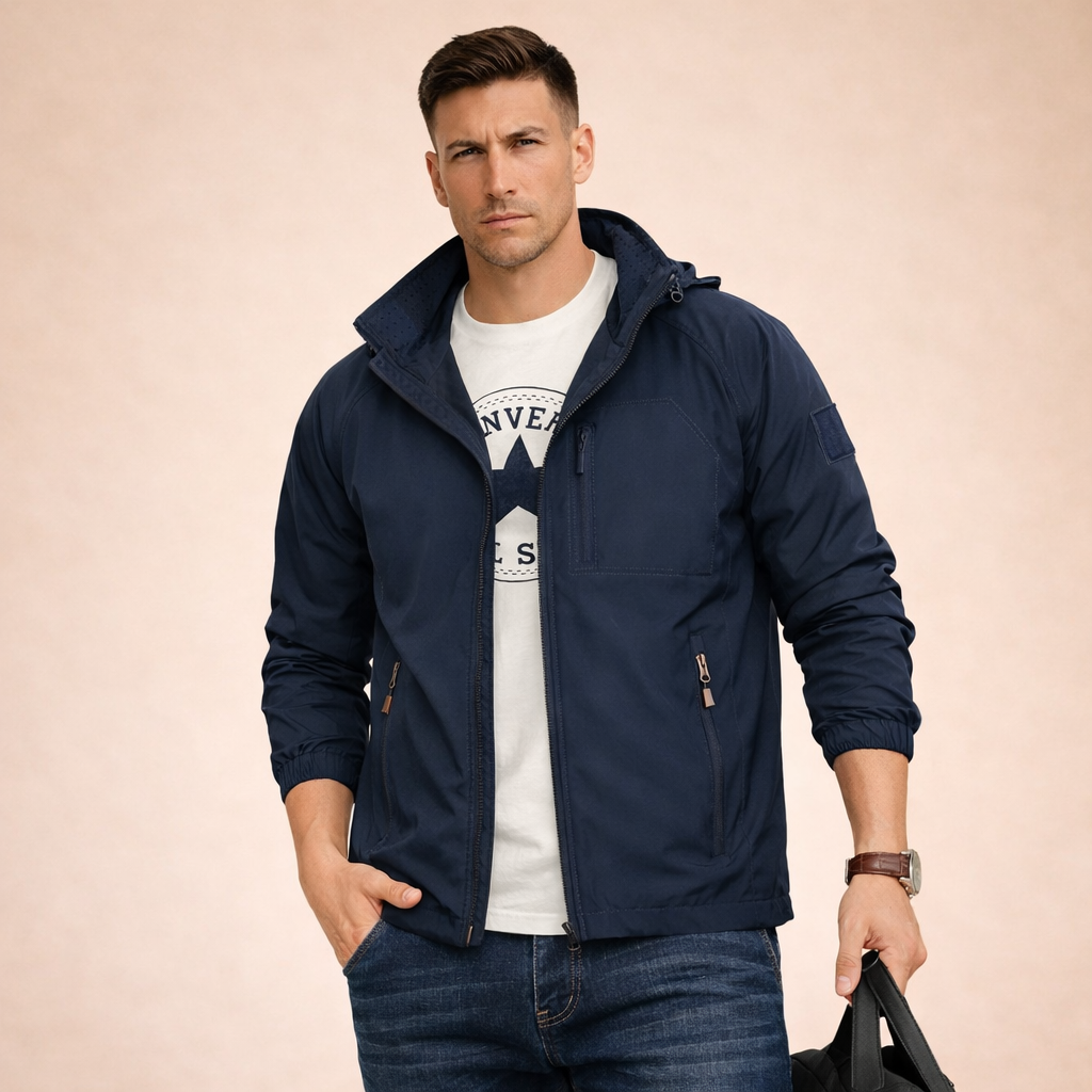 Leichte Übergangsjacke Herren Regular Fit Freizeit