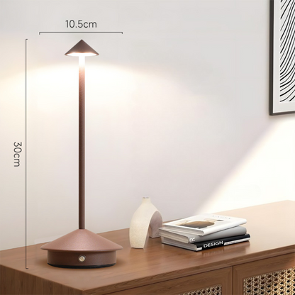 Tischlampe | Kabellose Freiheit | Touch-Dimmer, USB-Ladung | NordGlow