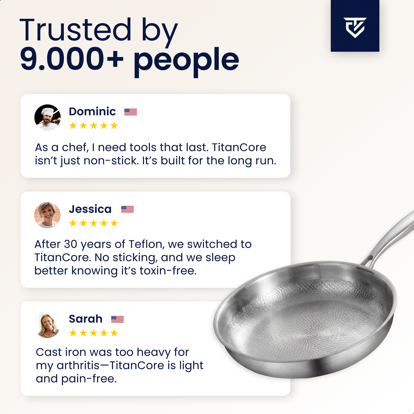Titanium Fry Pan Pro® | The Pan That Won't Block Your Thyroid