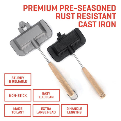 ToastMaster Duo™ Double-sided toast pan with non-stick coating