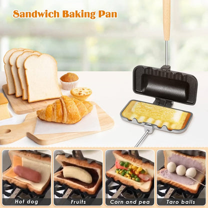 ToastMaster Duo™ Double-sided toast pan with non-stick coating