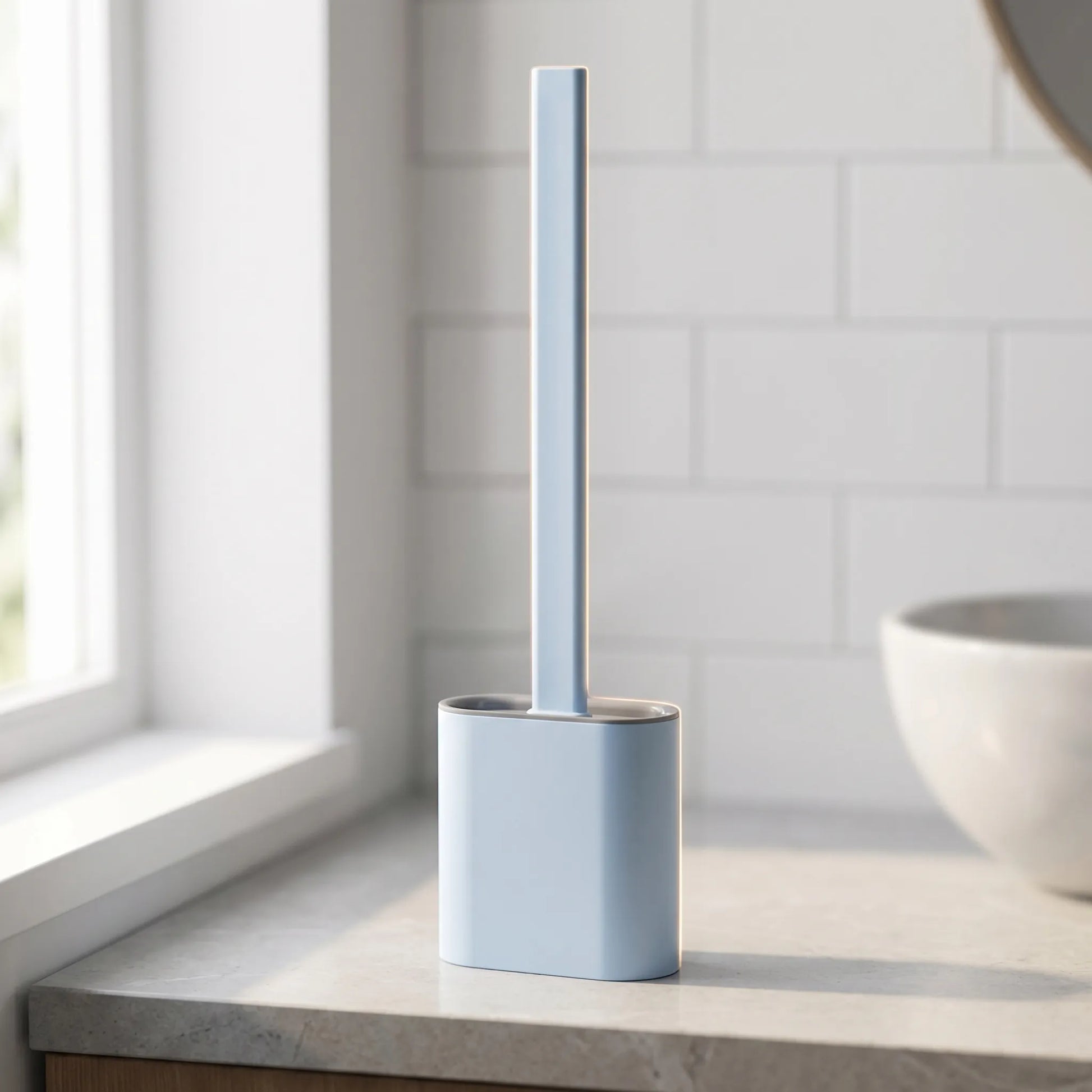 Toiletborstel | Siliconen wc borstel met houder en hygiënisch design