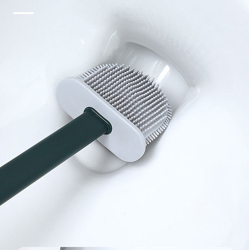 Toiletborstel | Siliconen wc borstel met houder en hygiënisch design