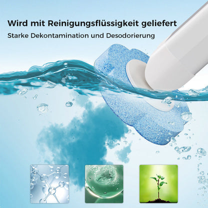 Brosse de toilette jetable | Antibactérienne | Têtes d'éponge hygiéniques